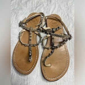 Emanuela Caruso Studded Strap Sandals Women’s 37